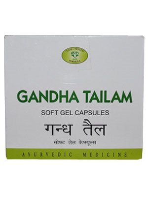 cápsulas de gel suave Gandha Tailam para bienestar