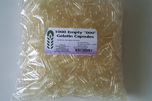 cápsulas de gelatina vacías 000 para suplementos