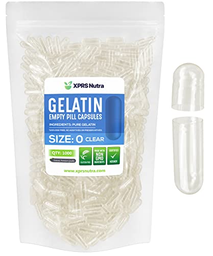 cápsulas de gelatina vacías tamaño 0