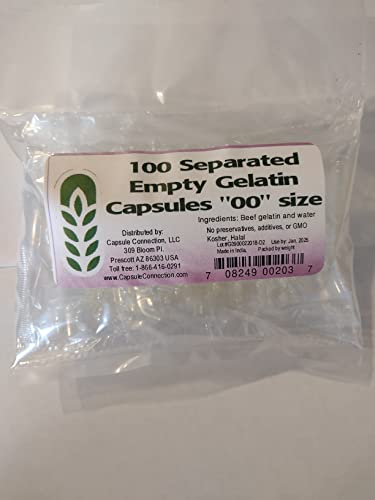 cápsulas de gelatina vacías tamaño 00
