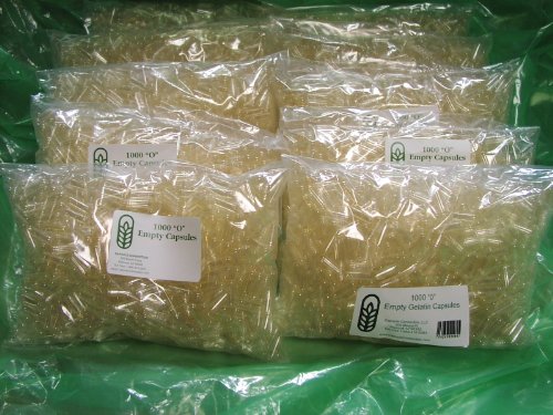 cápsulas de gelatina vacías tamaño 0