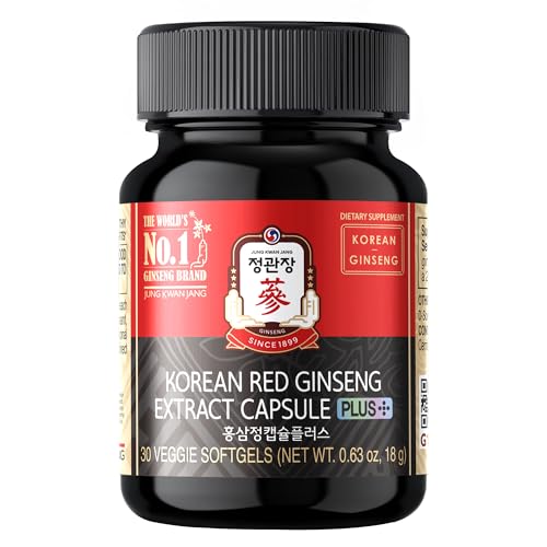cápsulas de ginseng rojo coreano energizantes