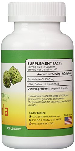 Cápsulas de graviola para bienestar intestinal