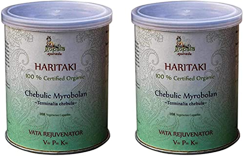 Cápsulas de Haritaki orgánico para salud