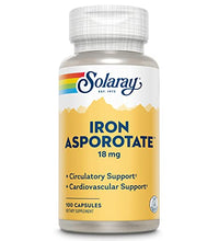 cápsulas de hierro Solaray 18mg beneficios