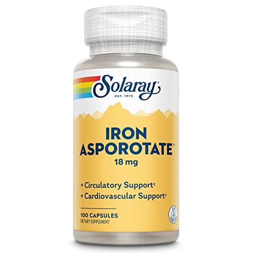 cápsulas de hierro Solaray 18mg beneficios