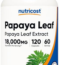 Cápsulas de hoja de papaya Nutricost