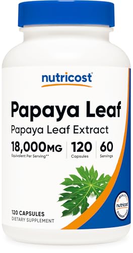 Cápsulas de hoja de papaya Nutricost