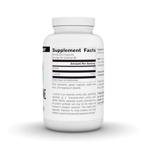 Cápsulas de L-Leucina de 500 mg