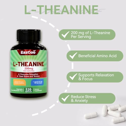 Cápsulas de L-Theanine para reducir el estrés