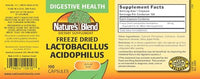 cápsulas de lactobacillus acidophilus para salud intestinal