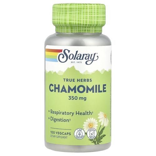 cápsulas de manzanilla Solaray para relajación