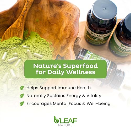 Cápsulas de moringa para el bienestar