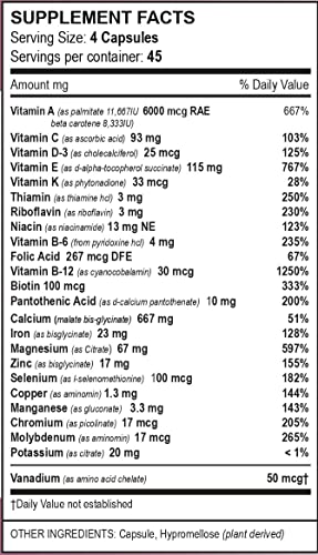 cápsulas de multivitaminas para energía diaria