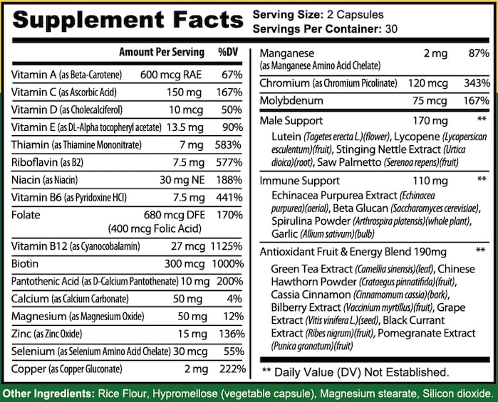 cápsulas de multivitamínico Lyvv para energía
