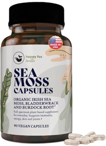 Cápsulas de musgo marino veganas