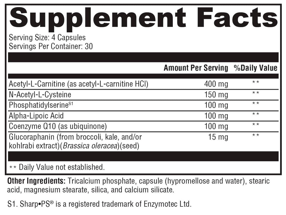 cápsulas de NeuroActives BrainSustain