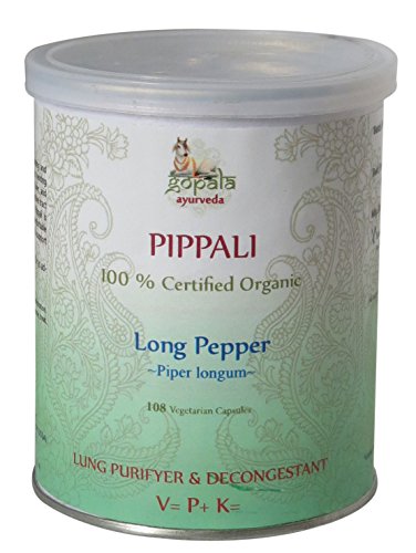 cápsulas de Pippali orgánico certificado
