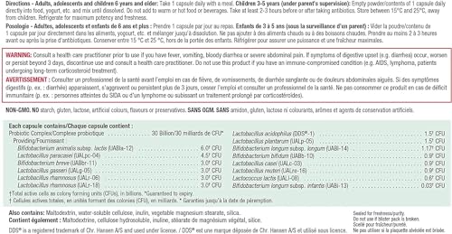 cápsulas de probiótico Jamieson para salud intestinal