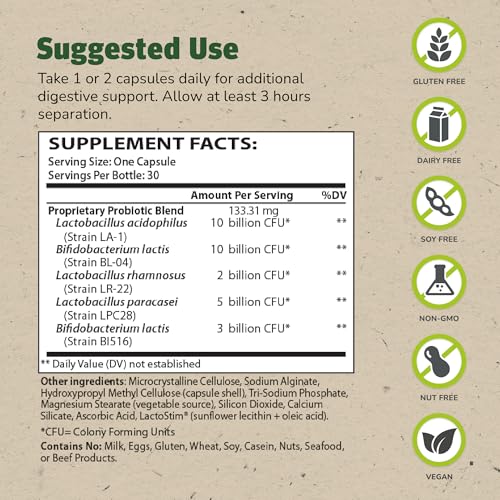Cápsulas de probióticos Master Supplements