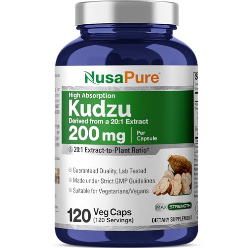 cápsulas de raíz de kudzu veganas