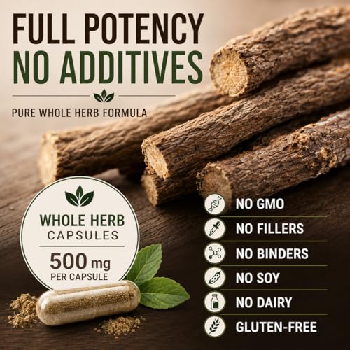 Cápsulas de regaliz HERBALICIOUS efectivas