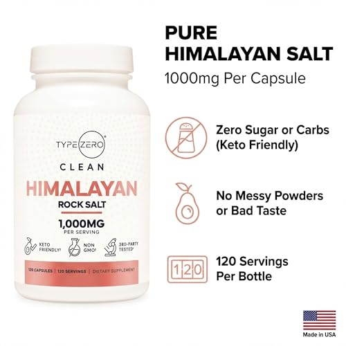 cápsulas de sal del Himalaya para equilibrio electrolítico