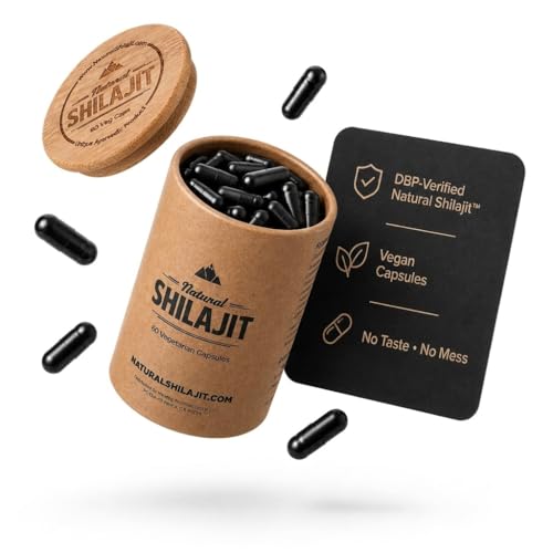 Cápsulas de shilajit natural para energía
