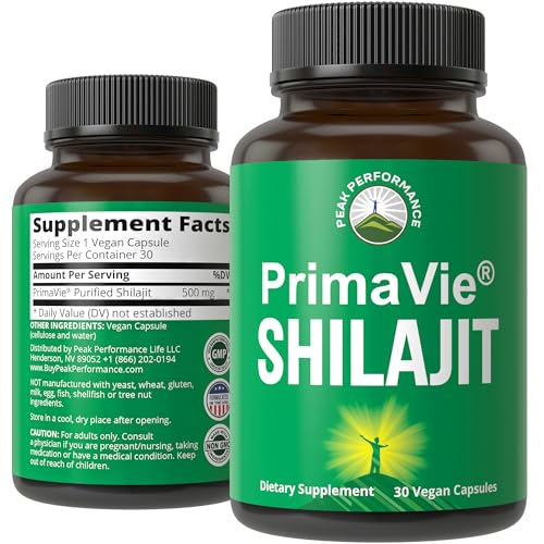 Cápsulas de Shilajit para energía
