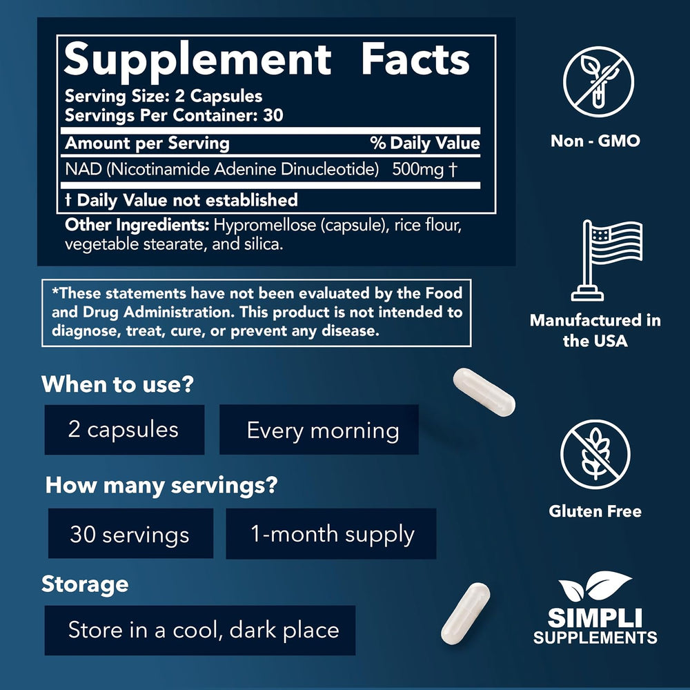 Cápsulas de Simpli Supplements