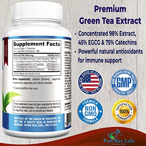 Cápsulas de té verde para energía