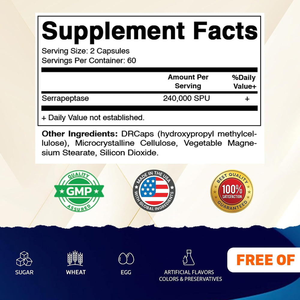 Cápsulas de Vitamatic Serrapeptasa