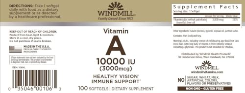 cápsulas de vitamina A Windmill