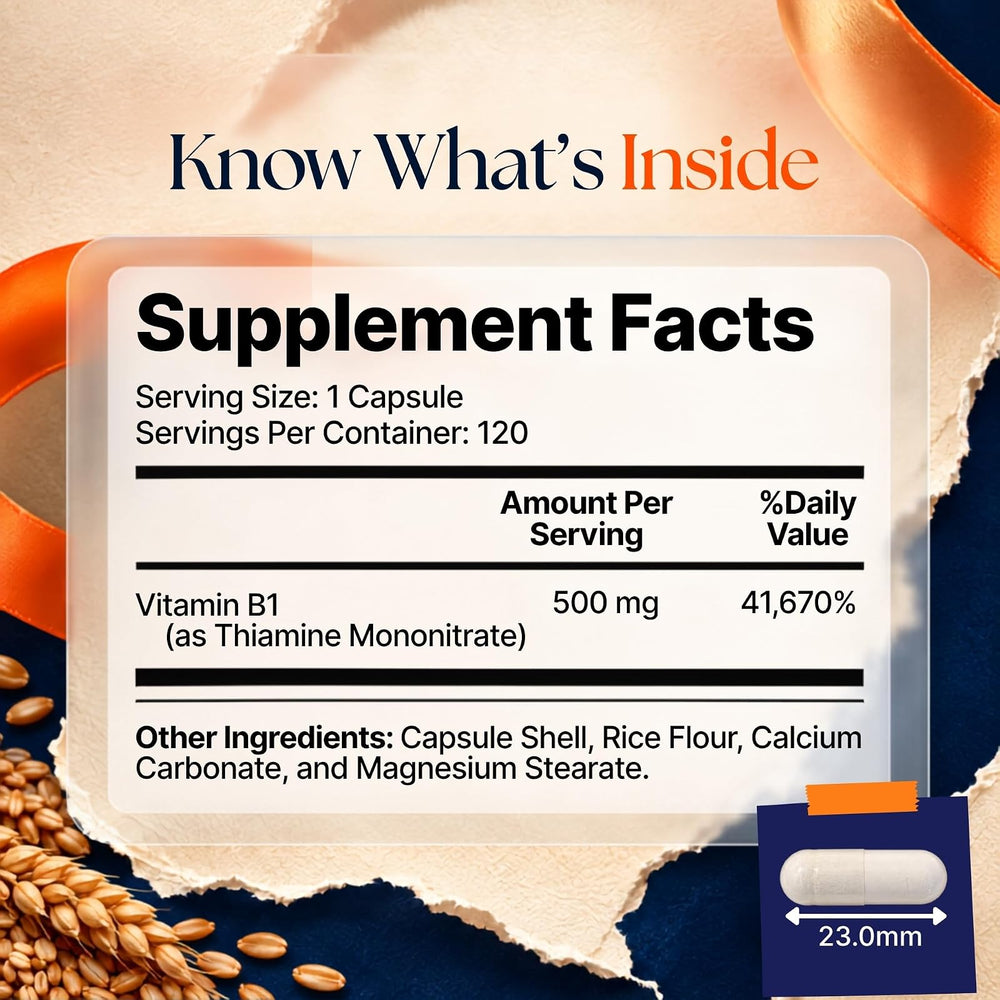 Cápsulas de Vitamina B1