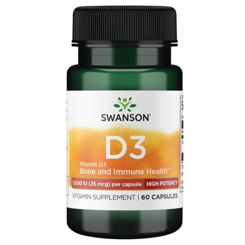 Cápsulas de Vitamina D-3 Swanson