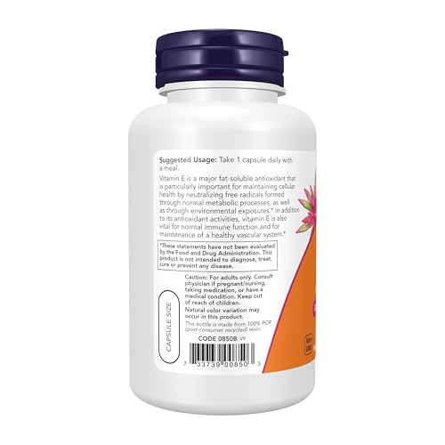 Cápsulas de Vitamina E NOW Foods