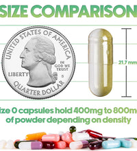 cápsulas gelatinosas vacías para vitaminas