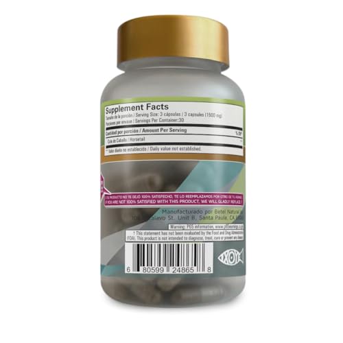 Cápsulas herbales para cabello saludable