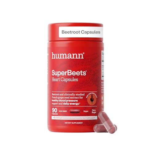Cápsulas Humann SuperBeets para energía diaria
