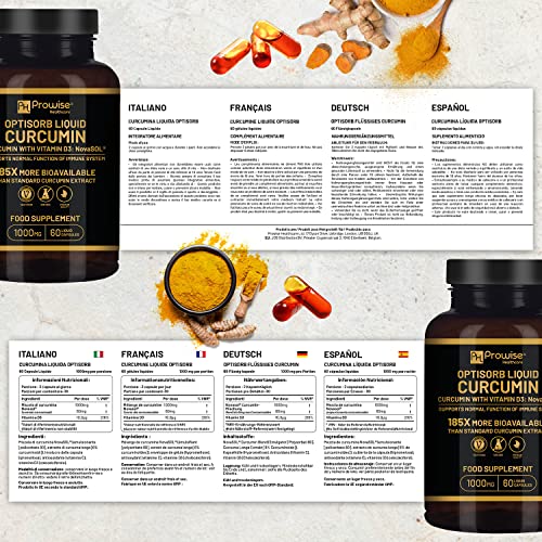 cápsulas líquidas de curcumina 1000mg