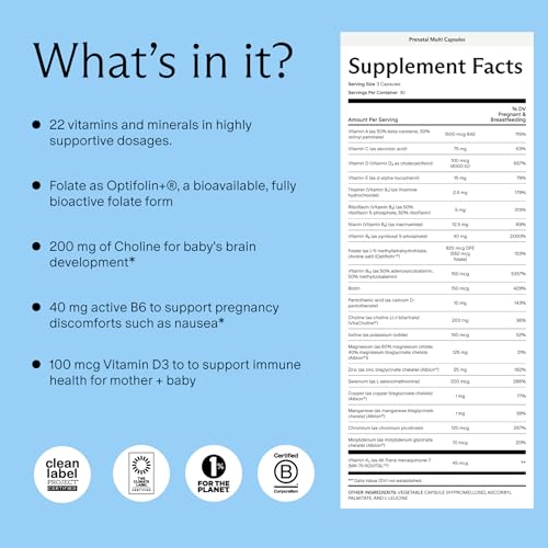 Cápsulas Needed multivitamínico prenatal