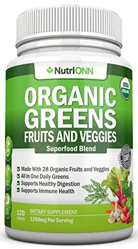 cápsulas orgánicas de super greens