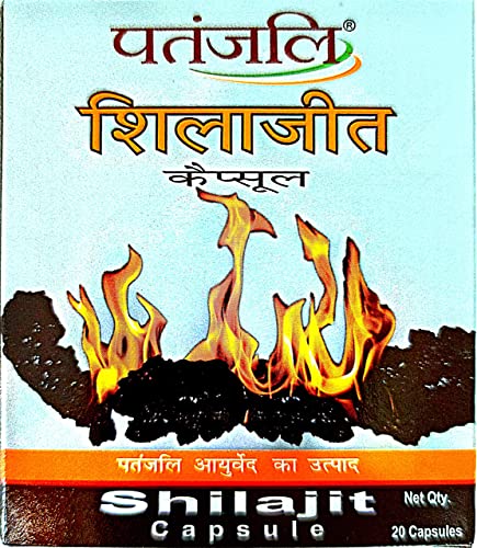 cápsulas patanjali shilajit para energía