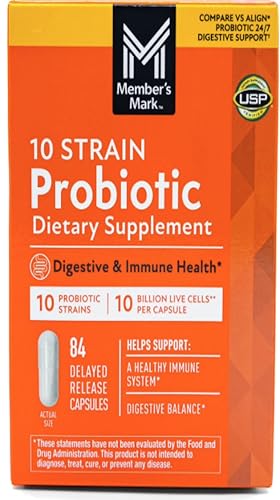 cápsulas probioticas Member Mark para salud digestiva