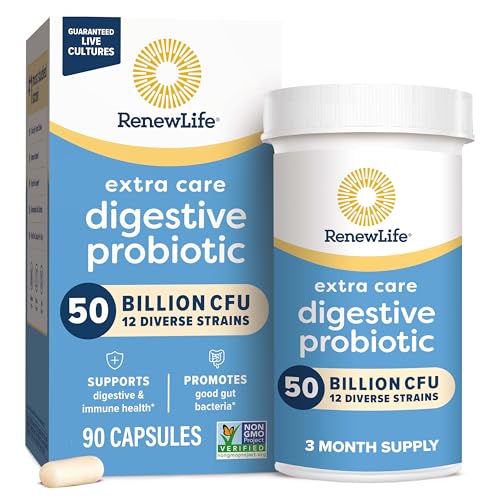 cápsulas probióticas Renew Life para salud digestiva