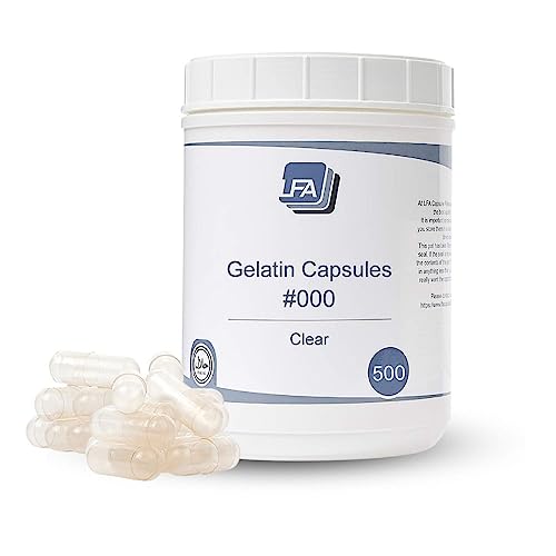 cápsulas vacías tamaño 000 gelatina