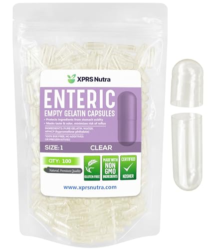 cápsulas vacías tamaño 1 para suplementos