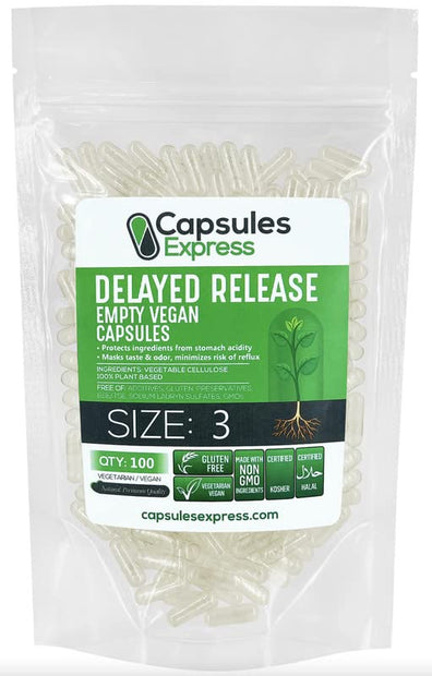 Cápsulas vacías veganas para suplementos
