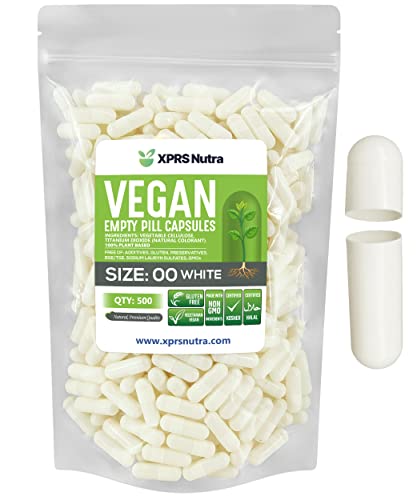 cápsulas vacías veganas tamaño 00