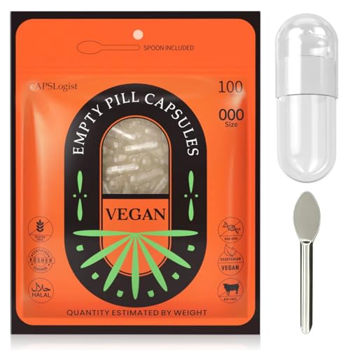 cápsulas vacías veganas tamaño 000